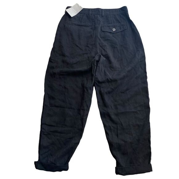 Everlane Women’s 6 Tencel Relaxed Fit‎ Chino Pant Black Slouchy Trouser New - Picture 9 of 13